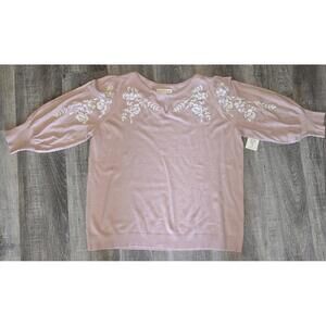 NWT Cactus + Pearl Fine Gauge Sweater XL